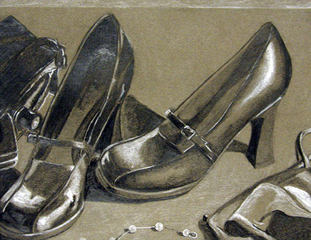 atom Peddling Thermal Still Life: Shoes | Art Education | Jessica Russo Scherr