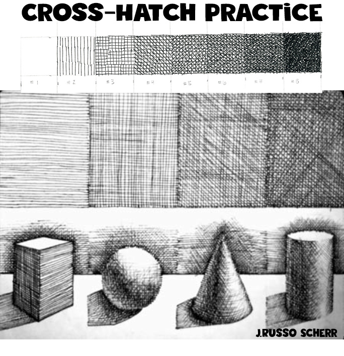 Cross hatch practice